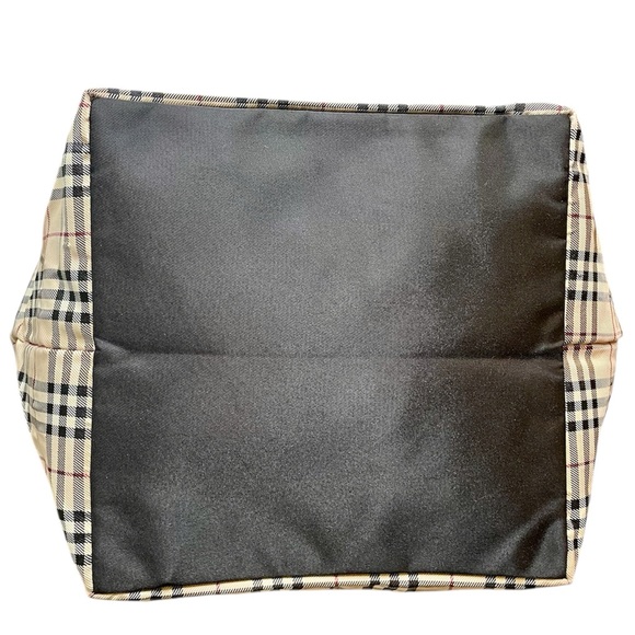 Burberry Blue Label Novacheck Plaid Full-Zip Nylon Oversized Tote Weekender Bag - Picture 7 of 12